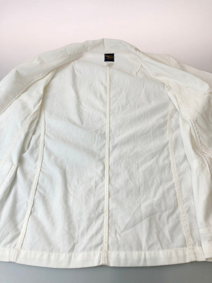 【中古品】【メンズ】 CALIFORNIA BRAND カリフォルニアブランド COTTON TAILORED JACKET コットン テーラードジャケット アウター 146-240808-yn-13-min サイズ：S カラー：ホワイト 万代Net店