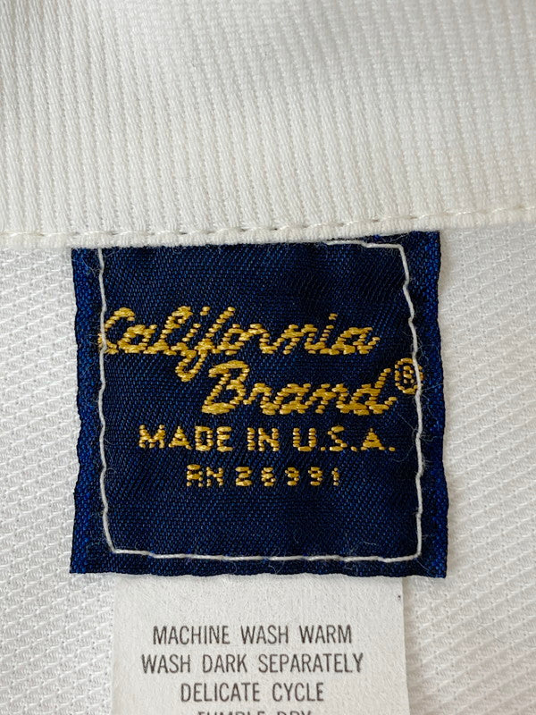 【中古品】【メンズ】 CALIFORNIA BRAND カリフォルニアブランド COTTON TAILORED JACKET コットン テーラードジャケット アウター 146-240808-yn-13-min サイズ：S カラー：ホワイト 万代Net店