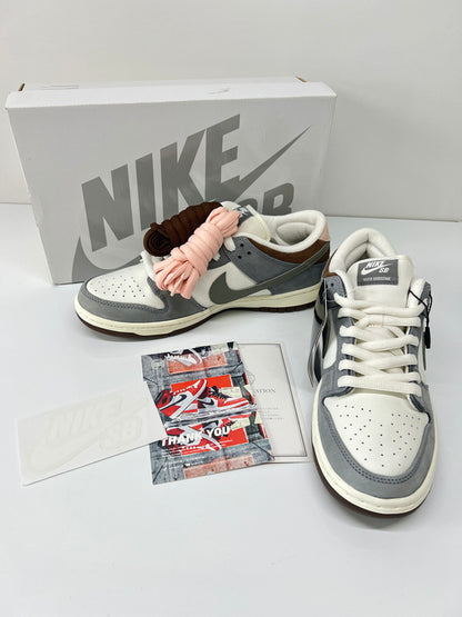 【中古美品】【メンズ】 NIKE SB ナイキ スケートボーディング × YUTO HORIGOME 堀米雄斗 別注 コラボ DUNK LOW PRO QS FQ1180-001 ダンク ロー プロ クイックストライク スニーカー 靴 160-260725-kk-11-hon カラー：WOLF GREY/IRON GREY-SAIL 万代Net店