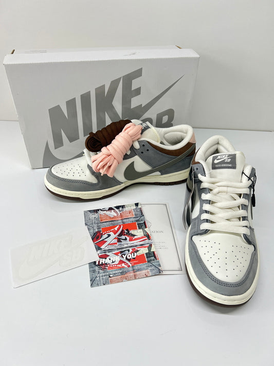 【中古美品】【メンズ】 NIKE SB ナイキ スケートボーディング × YUTO HORIGOME 堀米雄斗 別注 コラボ DUNK LOW PRO QS FQ1180-001 ダンク ロー プロ クイックストライク スニーカー 靴 160-260725-kk-11-hon カラー：WOLF GREY/IRON GREY-SAIL 万代Net店