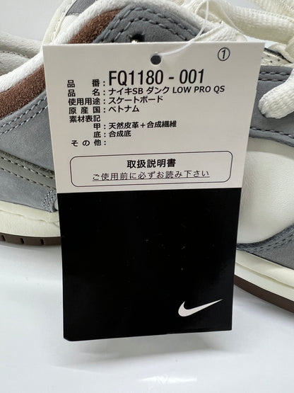 【中古美品】【メンズ】 NIKE SB ナイキ スケートボーディング × YUTO HORIGOME 堀米雄斗 別注 コラボ DUNK LOW PRO QS FQ1180-001 ダンク ロー プロ クイックストライク スニーカー 靴 160-260725-kk-11-hon カラー：WOLF GREY/IRON GREY-SAIL 万代Net店