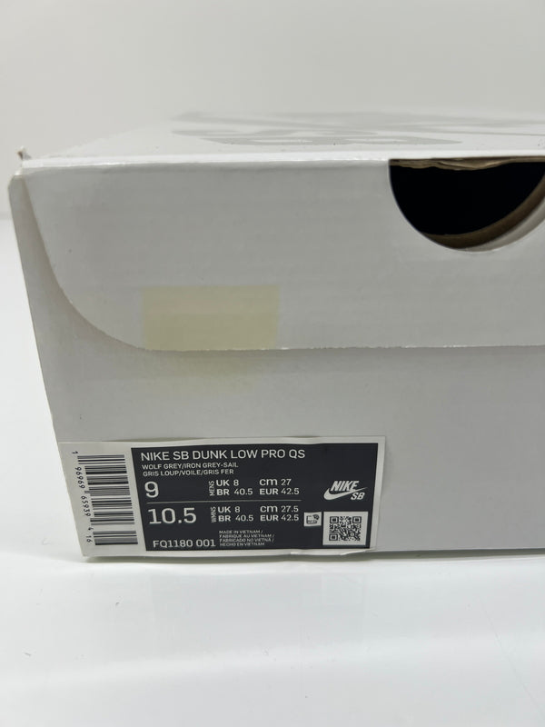 【中古美品】【メンズ】 NIKE SB ナイキ スケートボーディング × YUTO HORIGOME 堀米雄斗 別注 コラボ DUNK LOW PRO QS FQ1180-001 ダンク ロー プロ クイックストライク スニーカー 靴 160-260725-kk-11-hon カラー：WOLF GREY/IRON GREY-SAIL 万代Net店