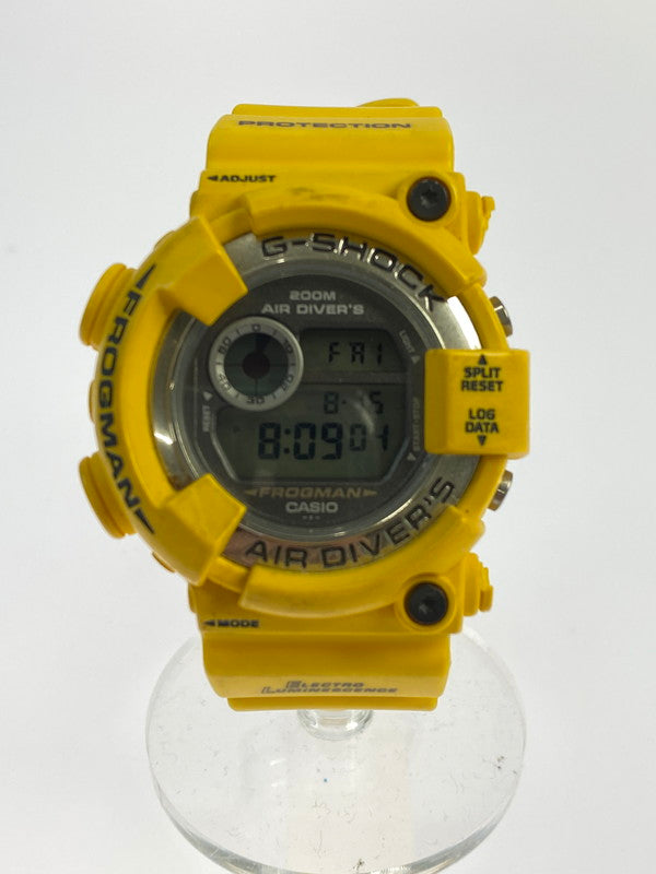 【中古品】【メンズ】 CASIO カシオ G-SHOCK FROGMAN MEN IN YELLOW DW-8250Y-9T  ジーショック フロッグマン メン イン イエロー デジタル クォーツ腕時計 196-240820-yn-20-min カラー：イエロー 万代Net店