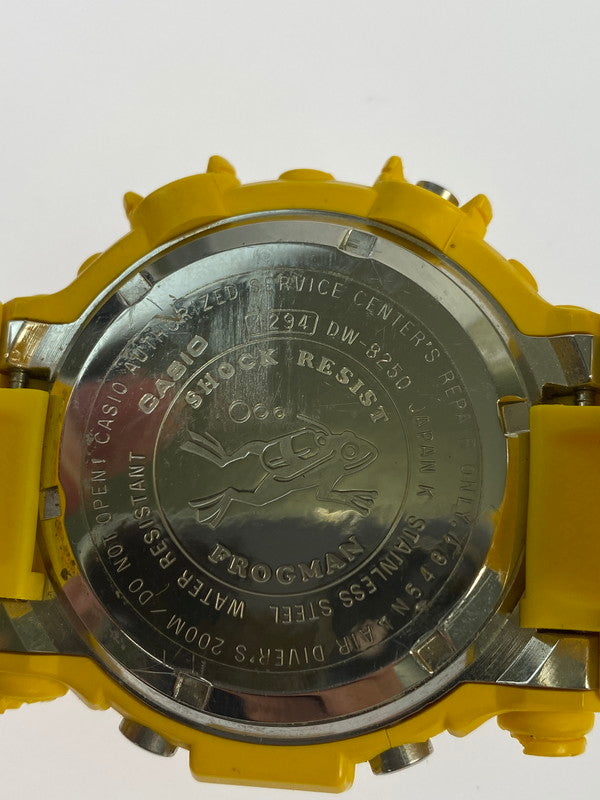 【中古品】【メンズ】 CASIO カシオ G-SHOCK FROGMAN MEN IN YELLOW DW-8250Y-9T  ジーショック フロッグマン メン イン イエロー デジタル クォーツ腕時計 196-240820-yn-20-min カラー：イエロー 万代Net店