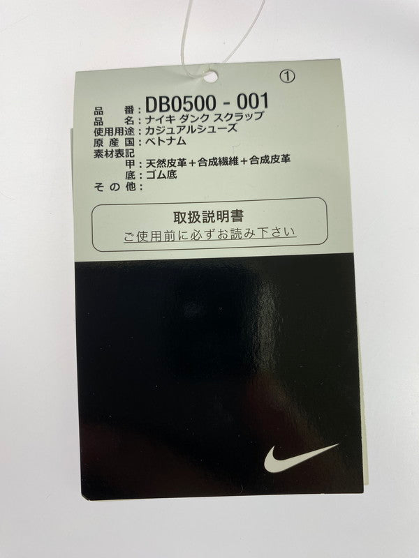 【中古美品】【メンズ/レディース】 NIKE ナイキ DB0500-001 DUNK LOW SCRAP COOL GREY 靴 シューズ 166-240812-AS-22-min サイズ：24.5cm カラー：ブラック/グリーン/ピンク 万代Net店