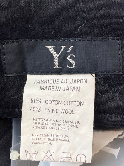 【中古品】【レディース】 Y's ワイズ YI-S05-002 97AW COTTON LAINE WOOL LONG SKIRT コットン ラムウール ロングスカート ボトムス 171-240813-me-16-min サイズ：FREE カラー：ブラック 万代Net店