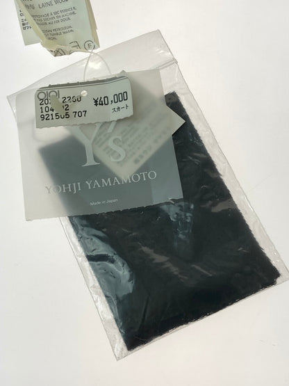【中古品】【レディース】 Y's ワイズ YI-S05-002 97AW COTTON LAINE WOOL LONG SKIRT コットン ラムウール ロングスカート ボトムス 171-240813-me-16-min サイズ：FREE カラー：ブラック 万代Net店