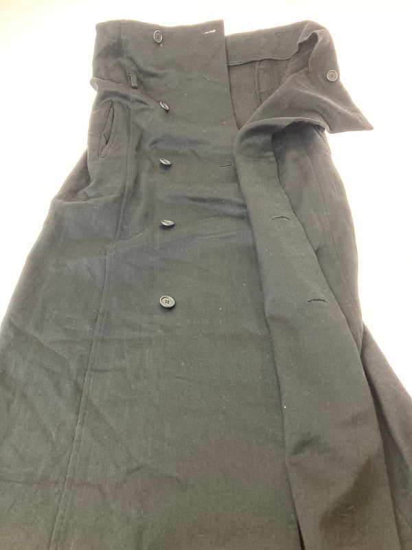 【中古品】【レディース】 Y's ワイズ YI-S05-002 97AW COTTON LAINE WOOL LONG SKIRT コットン ラムウール ロングスカート ボトムス 171-240813-me-16-min サイズ：FREE カラー：ブラック 万代Net店