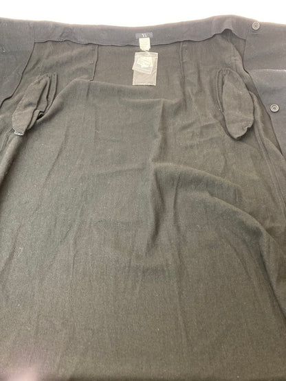 【中古品】【レディース】 Y's ワイズ YI-S05-002 97AW COTTON LAINE WOOL LONG SKIRT コットン ラムウール ロングスカート ボトムス 171-240813-me-16-min サイズ：FREE カラー：ブラック 万代Net店