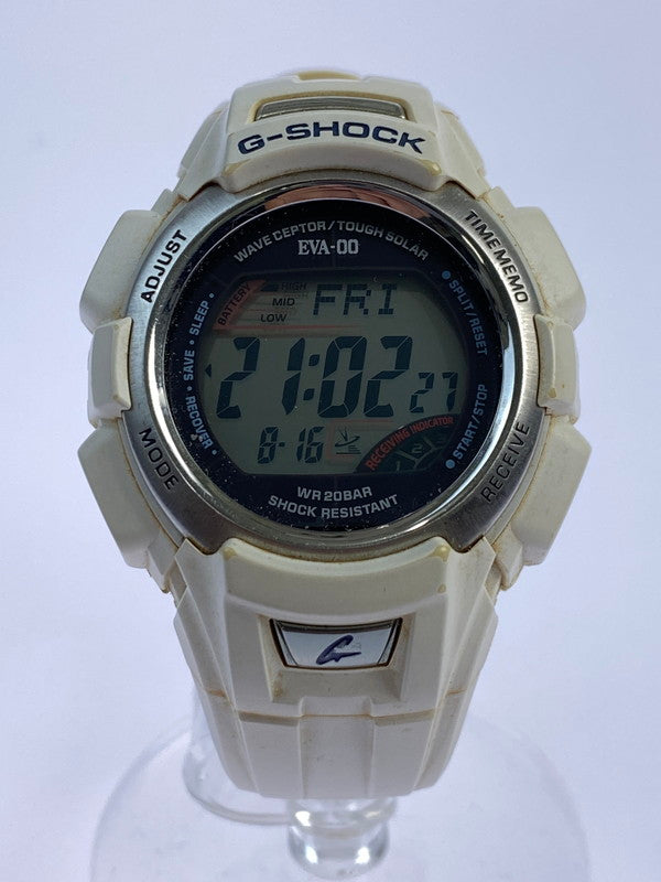 【LIFTる。景品】【中古品】【メンズ】 CASIO カシオ G-SHOCK GW-300FJREI-7JR ジーショック 新世紀エヴァンゲリオン デジタル 腕時計 196-240821-yn-04-min カラー：ホワイト 万代Net店