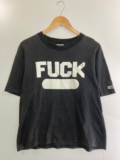 【現状渡し品】【メンズ】  GOOD ENOUGH ×ELECTRIC COTTAGE グッドイナフ×エレクトリックコテージ "FUCK"CAPSULE PRINT TEE 半袖Tシャツ トップス 146-240813-me-07-min サイズ：M カラー：ブラック 万代Net店