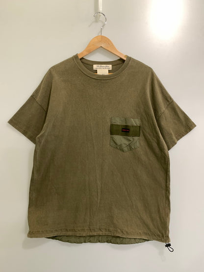 【中古品】【メンズ】 REMI RELIEF レミレリーフ × BRIEFING ブリーフィング 19AW SS TEE 半袖Tシャツ トップス 140-241004-me-01-min サイズ：S カラー：カーキ 万代Net店