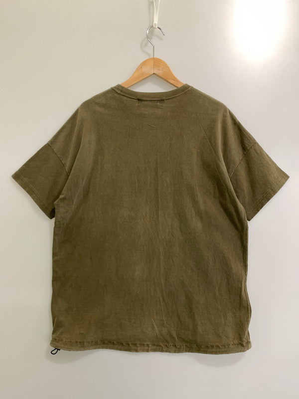 【中古品】【メンズ】 REMI RELIEF レミレリーフ × BRIEFING ブリーフィング 19AW SS TEE 半袖Tシャツ トップス 140-241004-me-01-min サイズ：S カラー：カーキ 万代Net店