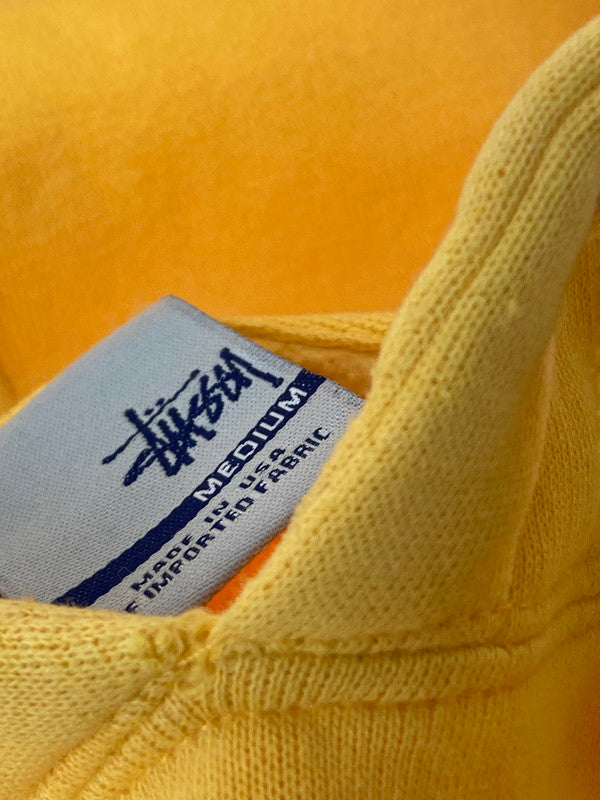 【中古品】【メンズ】  OLD STUSSY オールド ステューシー 銀タグ USA製 00S N°4 PULLOVER HOODIE パーカー トップス 142-240814-ks-21-min サイズ：M カラー：黄色系 万代Net店