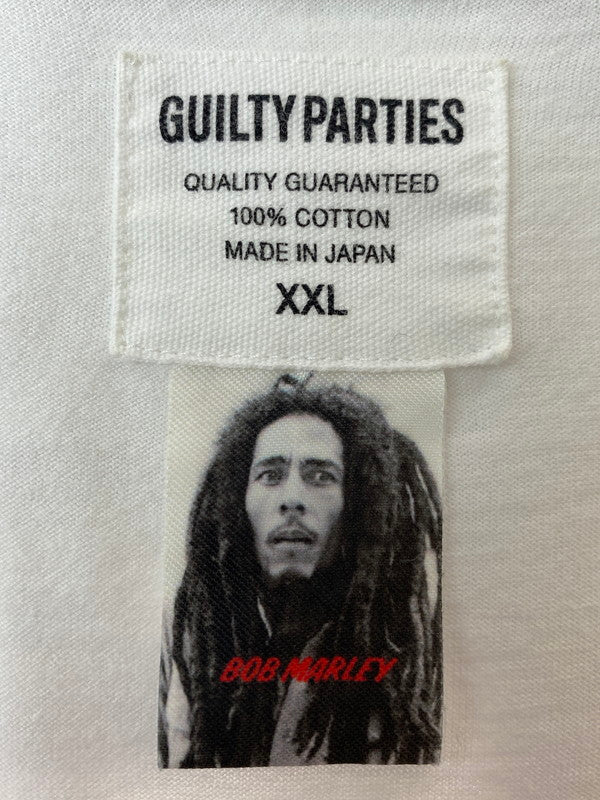 【中古品】【メンズ】 WACKO MARIA ワコマリア STANDARD CREW NECK T-SHIRT(TYPE 2) ワコマリアBOB MARLEY ボブ・マーリー スタンダード クルーネックTシャツ メンズ  半袖シャツ 142-240815-em-5-min サイズ：XXL カラー：WHITE 万代Net店