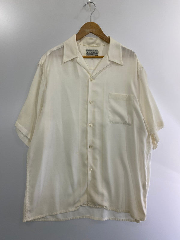 【中古品】【メンズ】 WACKO MARIA ワコマリア 24SS 50'S SHIRT S S(TYPE-1) 50'S半袖シャツ メンズ リヨセル 142-240815-em-8-min サイズ：L カラー：WHITE 万代Net店