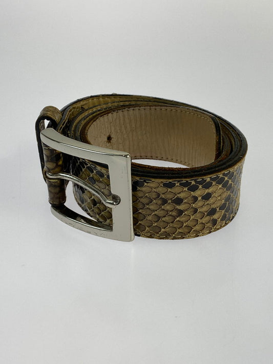 【LIFTる。景品】【中古品】【メンズ】 WACKOMARIA LEATHER BELT ワコマリア レザーベルト 205-240822-yn-03-min サイズ：34 カラー：ブラウン系 万代Net店