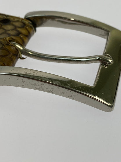 【LIFTる。景品】【中古品】【メンズ】 WACKOMARIA LEATHER BELT ワコマリア レザーベルト 205-240822-yn-03-min サイズ：34 カラー：ブラウン系 万代Net店