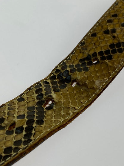 【LIFTる。景品】【中古品】【メンズ】 WACKOMARIA LEATHER BELT ワコマリア レザーベルト 205-240822-yn-03-min サイズ：34 カラー：ブラウン系 万代Net店