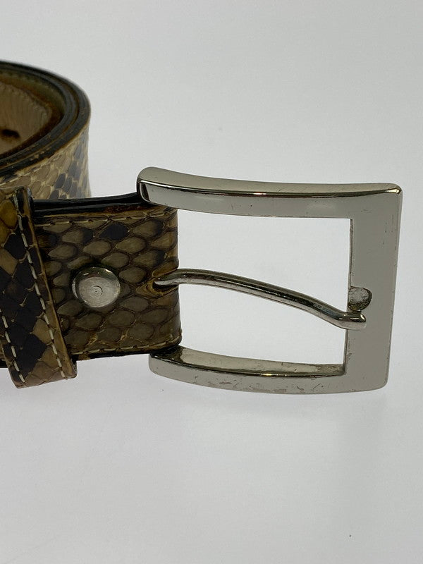 【LIFTる。景品】【中古品】【メンズ】 WACKOMARIA LEATHER BELT ワコマリア レザーベルト 205-240822-yn-03-min サイズ：34 カラー：ブラウン系 万代Net店