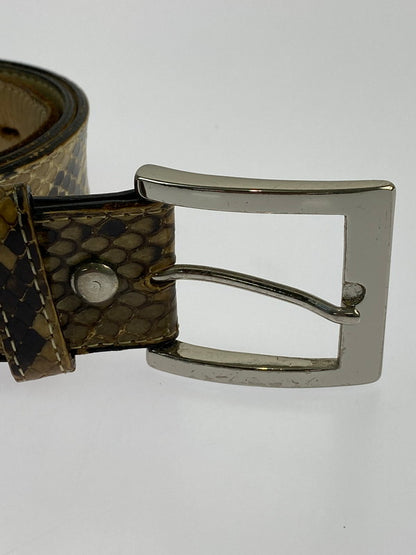 【LIFTる。景品】【中古品】【メンズ】 WACKOMARIA LEATHER BELT ワコマリア レザーベルト 205-240822-yn-03-min サイズ：34 カラー：ブラウン系 万代Net店