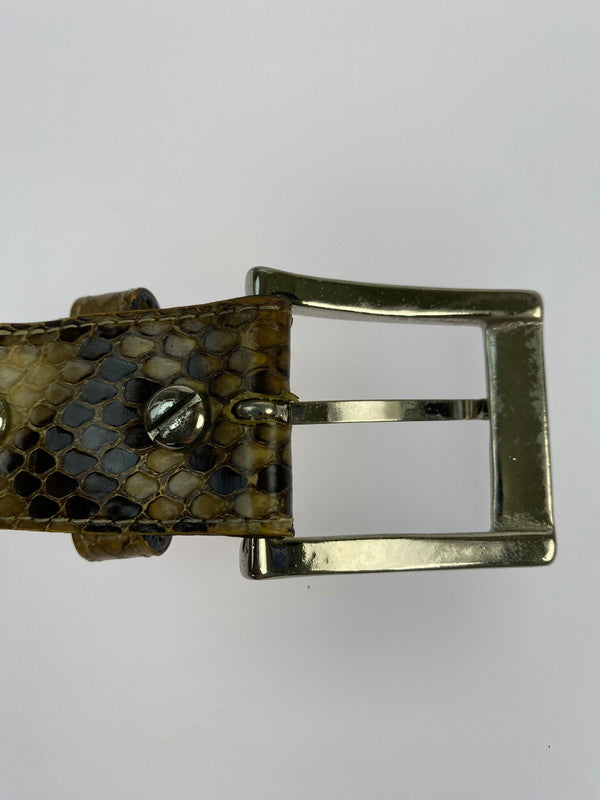 【LIFTる。景品】【中古品】【メンズ】 WACKOMARIA LEATHER BELT ワコマリア レザーベルト 205-240822-yn-03-min サイズ：34 カラー：ブラウン系 万代Net店