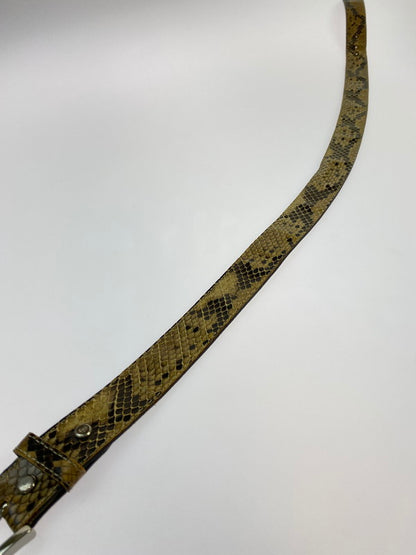 【LIFTる。景品】【中古品】【メンズ】 WACKOMARIA LEATHER BELT ワコマリア レザーベルト 205-240822-yn-03-min サイズ：34 カラー：ブラウン系 万代Net店