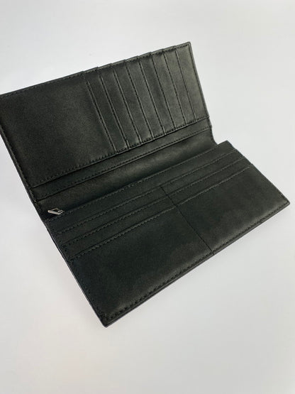 【中古品】【メンズ】 ARMANI JEANS アルマーニ・ジーンズ LONG WALLET  0725247 ロングウォレット 長財布 201-240821-yn-10-min カラー：ブラック 万代Net店