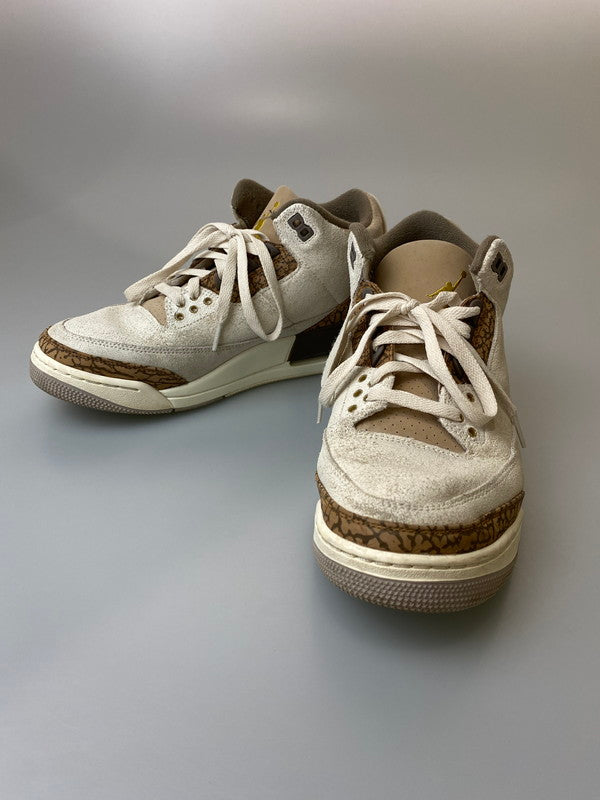 【中古品】【メンズ】 NIKE ナイキ CT8532-102 AIR JORDAN 3 RETRO SNEAKER エアジョーダン スニーカー シューズ 靴 160-240818-ab-11-min サイズ：27cm カラー：ホワイト/ブラウン系 万代Net店