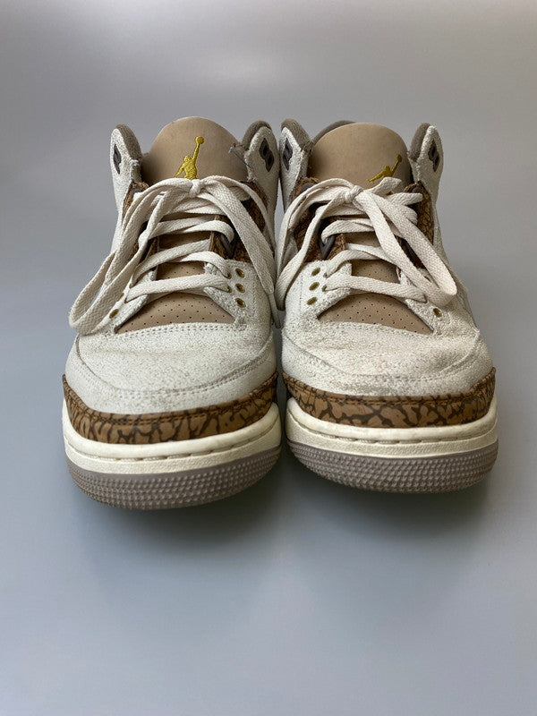 【中古品】【メンズ】 NIKE ナイキ CT8532-102 AIR JORDAN 3 RETRO SNEAKER エアジョーダン スニーカー シューズ 靴 160-240818-ab-11-min サイズ：27cm カラー：ホワイト/ブラウン系 万代Net店