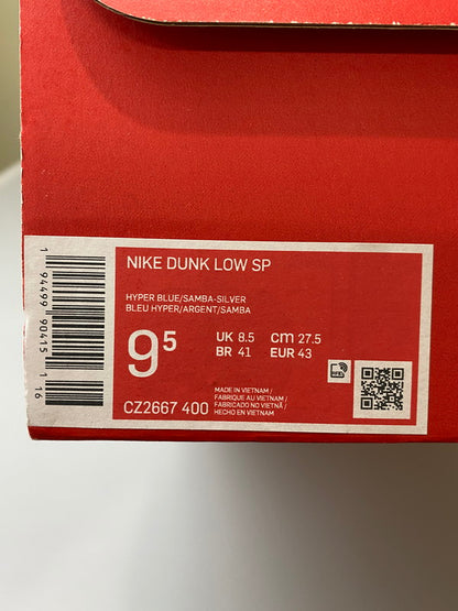 【LIFTる。景品】【中古】【メンズ】 NIKE ナイキ CZ2667-400 DUNK LOW SP SNEAKER ダンク スニーカー シューズ 靴 160-240818-ab-4-min サイズ：27.5cm カラー：HYPER BLUE/SAMBA-SILVER 万代Net店