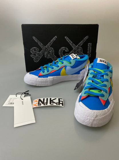 【中古美品】【メンズ】 NIKE ナイキ SACAI KAWS DM7901-400 BLAZER LOW SNEAKER ブレザー スニーカー シューズ 靴 160-240818-ab-5-min サイズ：26cm カラー：NEPTUNE BLUE/BLUECAP-WHITE 万代Net店