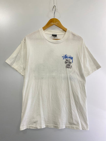 【中古品】【メンズ】 STUSSY ステューシー 90’S BUILT FOR THE LONG HAUL TEE 90年代 Tシャツ トップス 142-240819-jt-12-min サイズ：M カラー：ホワイト 万代Net店