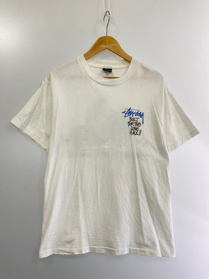 【中古品】【メンズ】 STUSSY ステューシー 90’S BUILT FOR THE LONG HAUL TEE 90年代 Tシャツ トップス  142-240819-jt-12-min サイズ：M カラー：ホワイト 万代Net店