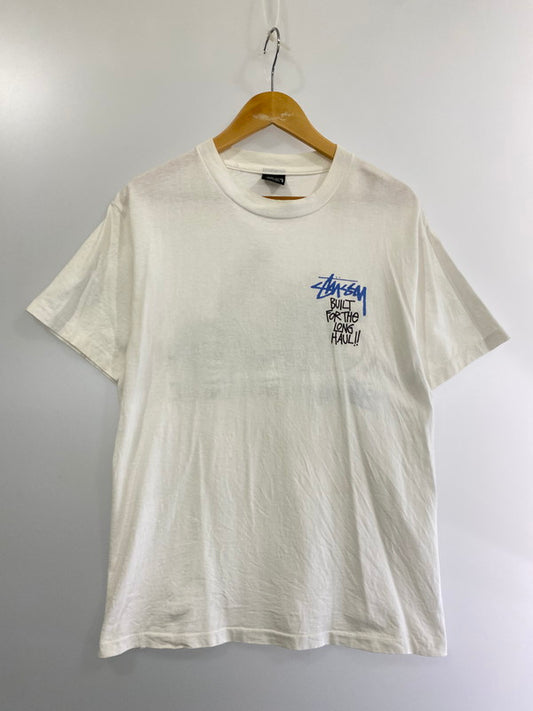 【中古品】【メンズ】 STUSSY ステューシー 90’S BUILT FOR THE LONG HAUL TEE 90年代 Tシャツ トップス  142-240819-jt-12-min サイズ：M カラー：ホワイト 万代Net店