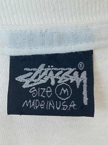 【中古品】【メンズ】 STUSSY ステューシー 90’S BUILT FOR THE LONG HAUL TEE 90年代 Tシャツ トップス  142-240819-jt-12-min サイズ：M カラー：ホワイト 万代Net店