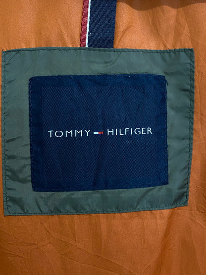 【中古品】【メンズ】 TOMMY HILFIGER トミーヒルフィガー DOWN JACKET ダウンジャケット アウター 長袖 146-240829-ma-18-min サイズ：XL カラー：オリーブ 万代Net店