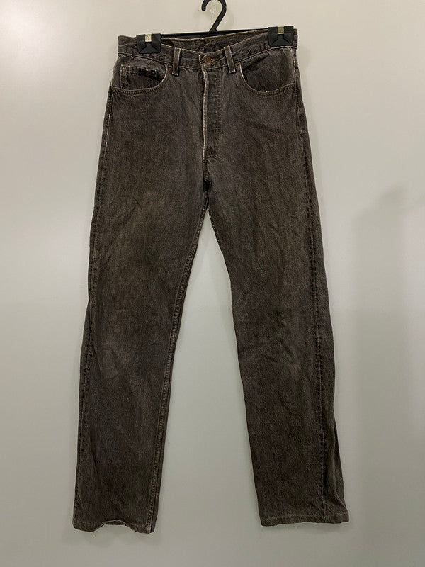 【中古品】【メンズ】 Levi's リーバイス 501-0658 90’S先染めBLACK DENIM PANT デニムパンツ ボトムス 157-240824-ks-13-min サイズ：32×36 カラー：グレー系 万代Net店