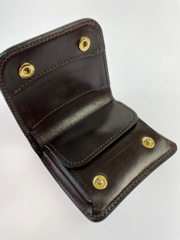 【中古品】【メンズ】  WILDSWANS CASA SD CH SADDLE PULL UP CASA(SD) ワイルドスワンズ サドルアップ カーサ 二つ折り財布 200-240821-yn-08-min カラー：CHOCOLATE 万代Net店