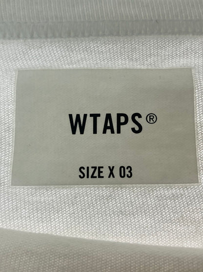 【中古品】【メンズ】 WTAPS ダブルタップス × SSZ COTTON.A.H.SSZ エス エス ジー コットン アオキ ハセガワ 212ATAZD-CSM01S トップス 半袖Tシャツ 142-240819-jt-23-min サイズ：03 カラー：ホワイト 白 万代Net店