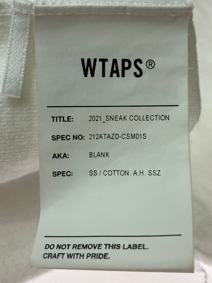 【中古品】【メンズ】 WTAPS ダブルタップス × SSZ COTTON.A.H.SSZ エス エス ジー コットン アオキ ハセガワ 212ATAZD-CSM01S トップス 半袖Tシャツ 142-240819-jt-23-min サイズ：03 カラー：ホワイト 白 万代Net店