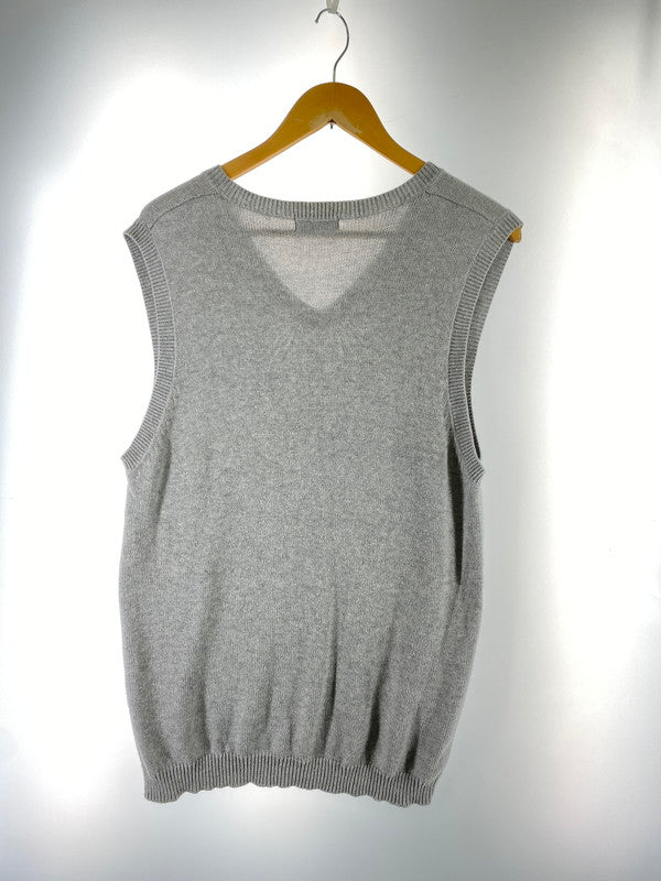 【中古品】【メンズ】 OLD UNIQLO オールドユニクロ 紺タグ 90S KNIT VEST ナインティーズ ニットベスト メンズ トップス 146-260410-KS-06-min サイズ：XL カラー：グレー 万代Net店