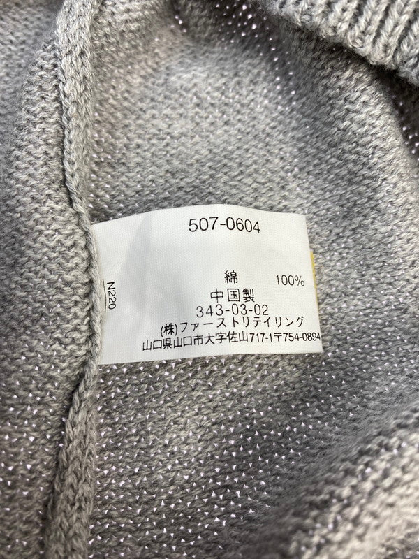 【中古品】【メンズ】 OLD UNIQLO オールドユニクロ 紺タグ 90S KNIT VEST ナインティーズ ニットベスト メンズ トップス 146-260410-KS-06-min サイズ：XL カラー：グレー 万代Net店