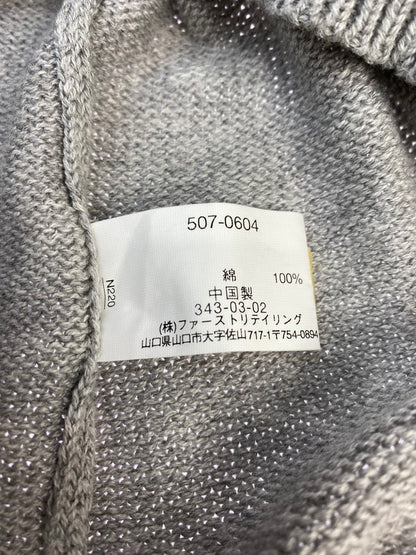【中古品】【メンズ】 OLD UNIQLO オールドユニクロ 紺タグ 90S KNIT VEST ナインティーズ ニットベスト メンズ トップス 146-260410-KS-06-min サイズ：XL カラー：グレー 万代Net店