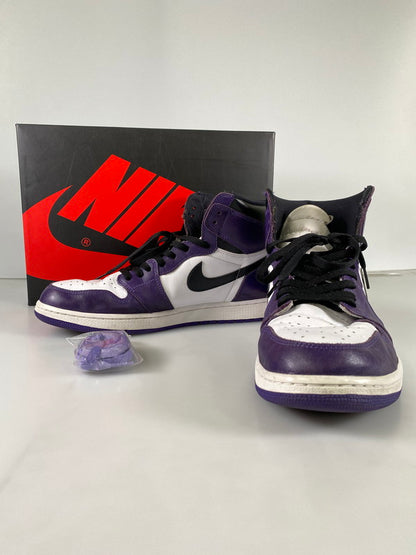 【中古品】【メンズ】 NIKE ナイキ AIR JORDAN 1 RETRO HIGH OG 555088-500 エア ジョーダン 1 レトロ ハイ スニーカー 靴 160-240819-yn-30-min サイズ：32.0cm US14 カラー：COURT PURPLE/BLACK-WHITE 万代Net店