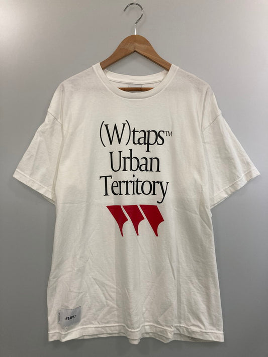 【中古品】【メンズ】 WTAPS ダブルタップス 23SS SS COTTON TEE 231ATDT-STM04S ショートスリーブ コットン Tシャツ 半袖Tシャツ トップス 142-240819-yn-06-min サイズ：02 カラー：ホワイト 万代Net店