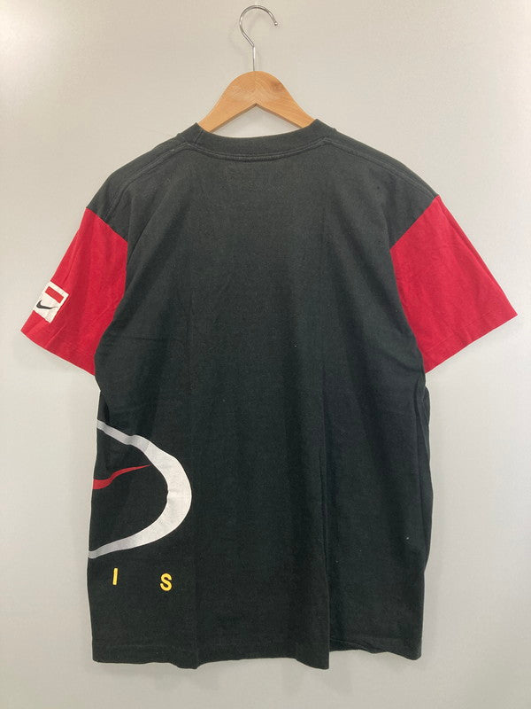 【中古品】【メンズ】 NIKE ナイキ S/S PRINT TEE ショートスリーブTシャツ 半袖Tシャツ トップス 146-240819-yn-13-min サイズ：XL カラー：ブラック/レッド 万代Net店