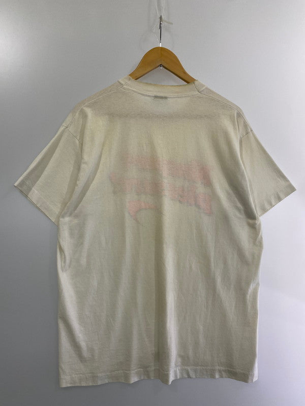 【中古品】【メンズ】  FRUITS OF THE LOOM フルーツオブザルーム 80-90S NEWPORT PLEASURE TEE 80-90年代 ニューポスト プレジャー Tシャツ トップス 半袖 146-240825-ma-08-min サイズ：XL カラー：白系 万代Net店