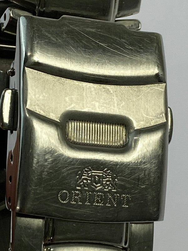 【中古品】【メンズ】 ORIENT オリエント EZ05-FO 自動巻き腕時計 197-241014-AS-7-min カラー：シルバー ブラック文字盤 万代Net店