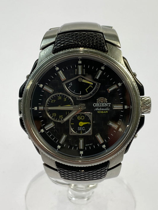 【中古品】【メンズ】 ORIENT オリエント EZ05-FO 自動巻き腕時計 197-241014-AS-7-min カラー：シルバー ブラック文字盤 万代Net店